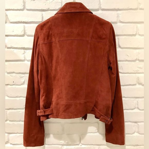 LUCKY BRAND 2Â PIECE SUEDE MOTORCYCLE MOTO JACKET & MATCHING PANTS NWT - Picture 9 of 15